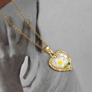 White-love pendant necklace