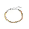 Wholesale Simple Style Color Block Titanium Steel Plating Gold Plated Bracelets