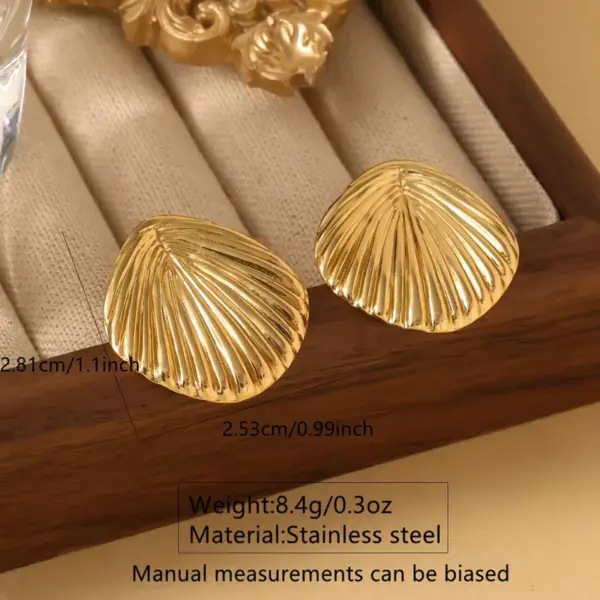 Wholesale 1 Pair Casual Cute Sweet Water Droplets Heart Shape Flower Plating 304 Stainless Steel Imitation Gold Ear Studs