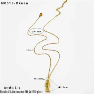 D Type Cross Chain Small Fish / One Size