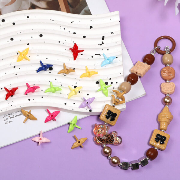 oly-b7fc29e05aecca47d329cdda41084136 Wholesale Colorful and cute 3D origami crane beaded necklace