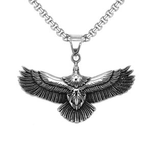 Eagle + stainless steel chain
