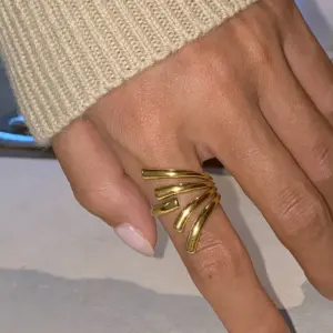 Wholesale Jewelry Simple Style Classic Style Geometric 304 Stainless Steel PVD Coated Open Rings