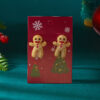 Wholesale Cute Christmas Gingerbread Man Earrings with Full Rhinestones