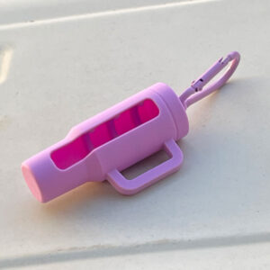 Protective case + carabiner/cup (purple)