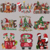 Wholesale Christmas hot stamping stickers UV DTF Ready to Press Transfers Wraps