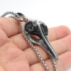 Wholesale 2025 European and American New Stainless Steel Necklace Viking Pirate Symbol Retro Crow Eagle Beak Pendant Jewelry