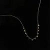 Wholesale PVD Coated Real Gold Plated 18K Round Square Water Droplets 304 Stainless Steel Simple Style Waterproof Non Tarnish Necklace