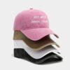 Wholesale American-Style Trendy Fashion Letter Baseball Cap for Women, Washed Vintage Soft-Top Casual Baseball Cap for Men, Personalized Sun Hat