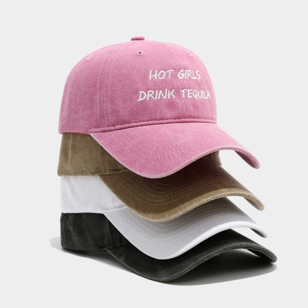 Wholesale American-Style Trendy Fashion Letter Baseball Cap for Women, Washed Vintage Soft-Top Casual Baseball Cap for Men, Personalized Sun Hat
