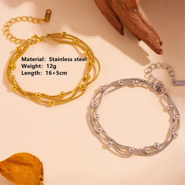 304 Stainless Steel Star Heart Shape Butterfly PVD Coated 18K Real Gold Plated Sweet Simple Style Waterproof Non Tarnish Gold Sier Bracelets Anklet