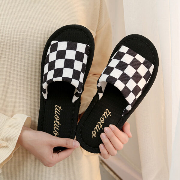 Wholesale 2024 Korean Style All-season Non-slip Soft-soled Couple Indoor Home Silent Cloth-soled Men's and Women's Spring and Summer Floor Slippers