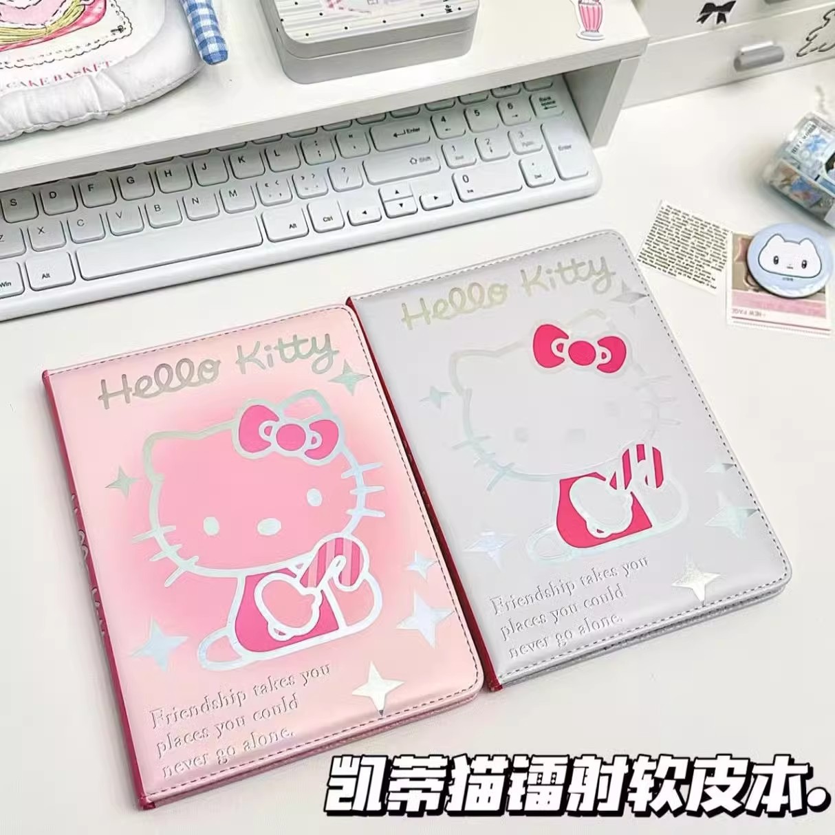 Wholesale opshipping Notebook with High Appearance and Cute Laser Diary A5 Notepad Pu Color Page Thickeneded