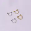 Ear Cartilage Rings & Studs Fashion Geometric Copper Plating Artificial Gemstones