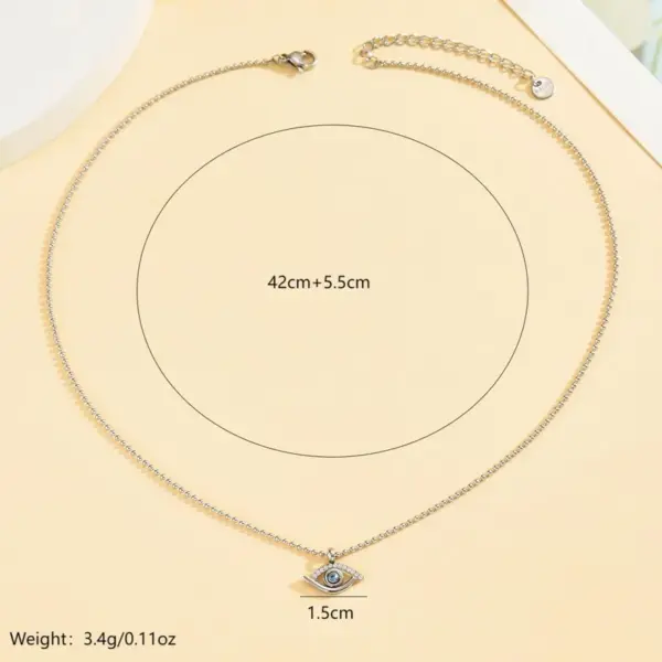 PVD Coated Real Gold Plated 18K Gold Eye 304 Stainless Steel Retro Waterproof Non Tarnish 304 Stainless Steel Bracelets Necklace