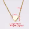 PVD Coated 18K Gold Real Plated Customization Laser Engraving Heart Shape Stainless Steel Basic Simple Style Classic Waterproof Non Tarnish 304 Pendant Necklace