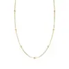 Real Gold Plated Solid Color 304 Stainless Steel Fashion Waterproof Non Tarnish Necklace