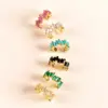 Wholesale Fashion Geometric Copper Ear Clips Inlay Zircon Copper Earrings 1 Piece