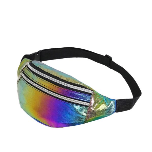 Wholesale Cross-border Women's Waist Bag Wholesale Men's Running Waist Bag Outdoor Cashier Colorful Laser Shoulder Crossbody Mobile Phone Bag