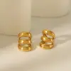 Wholesale 1 Pair Vintage Style Classic Style Commute C Shape Hollow Out 304 Stainless Steel 18K Gold Plated Ear Cuffs
