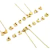 Wholesale PVD Coated 14K Gold Real Gold Plated Letter Stainless Steel Titanium Steel Fashion Waterproof Non Tarnish 304 Stainless Steel Necklace
