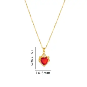 Heart-Shaped & Red A204
