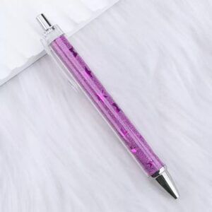 Bullet-shaped 0.7mm black / 24- Glittering Pink and Purple Stars