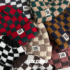 Wholesale Checkered knit hat for women