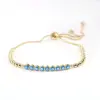 Fashion Geometric Copper Artificial Gemstones Bracelets In Bulk