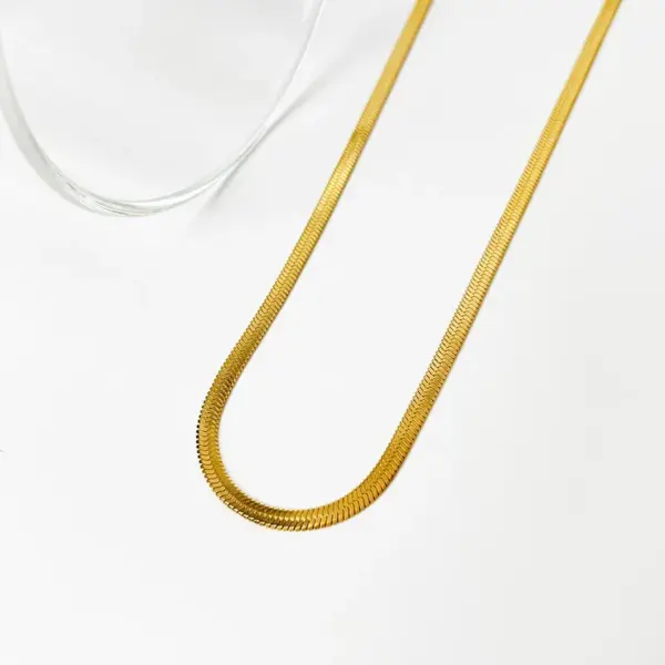 Wholesale Jewelry Fashion Geometric 304 Stainless Steel 18K Gold Plated Plating Necklace