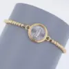 Wholesale Jewelry Simple Style Classic Style Cross Virgin Mary Copper 18K Gold Plated Plating Bracelets