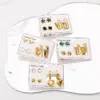 Wholesale 1 Set Casual Elegant Heart Shape Flower Butterfly 304 Stainless Steel Drop Earrings Ear Studs
