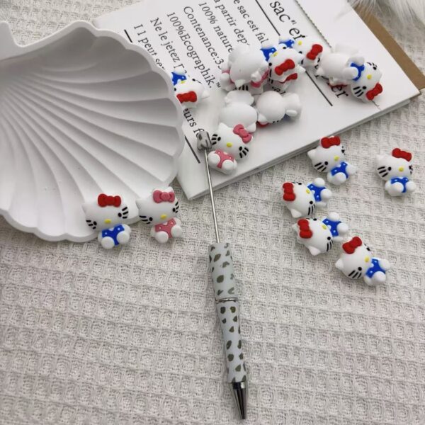Wholesale Cross border hot sale new silicone creative beads kt cat beaded loose beads factory wholesale in stock