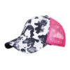 Wholesale European and American pular cross-border peaked cap with nytail braid baseball cap open ladies sunscreen breathable net cap B1153