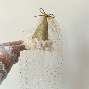 Golden hat veil