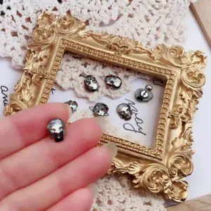 Mine Black Skull Twist Ball Ear Bone Stud Single