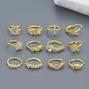 Wholesale 1 Piece Nose Rings & Studs Simple Style Classic Style Solid Color Copper Inlay Zircon Nose Rings & Studs Nose Pin