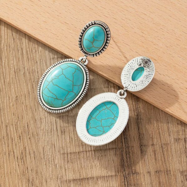 oly-b900bc60c53979f4162d5497381a2747 Wholesale Exaggerated Bohemian Turquoise Drop Earrings