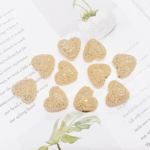 C18 golden transparent yellow-Jg126 / 22X25MM straight hole (about 4 g/piece)