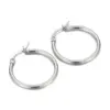 Wholesale Simple Style Circle Stainless Steel Hoop Earrings Plating Metal Stainless Steel Earrings