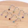Fashion Rhombus Stainless Steel Metal Nose Studs 1 Piece Nose Pin