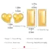 oly-b911c1cedfae4f2aa4c7898c69d6d116 Wholesale 1 Pair Casual Simple Style Streetwear Geometric Plating 304 Stainless Steel op Earrings