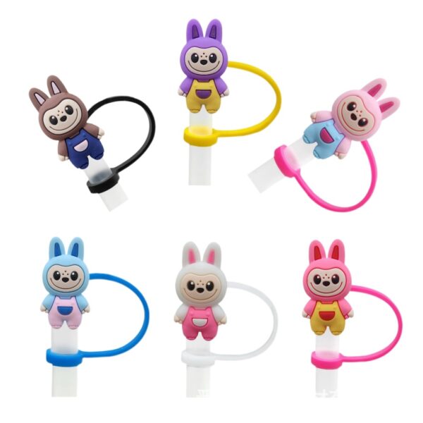 Wholesale Cute cartoon-style straw cup cap