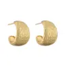 1 Pair Ig Style Vintage Style French Style C Shape Water oplets Irregular Plating Copper 18k Gold Plated Ear Studs