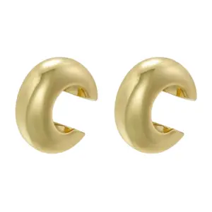 Ve1021 Gold Glossy 14*15mm1 Pair