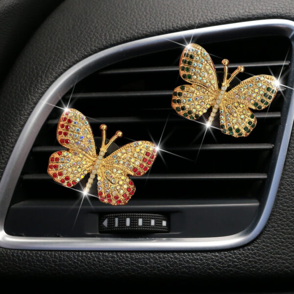 oly-b925a409e2b3f85874331eb29d1c5a9b Wholesale Fashion car interior perfume clip exquisite butterfly diamond air conditioning air outlet goddess temperament car aromatherapy clip