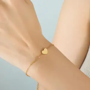 E072-Gold Bracelet-14+5cm