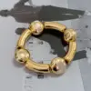 Wholesale Copper Asymmetrical Balloon Plating Printing Water Droplets Rhombus Bracelets Bangle