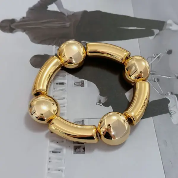 Wholesale Copper Asymmetrical Balloon Plating Printing Water Droplets Rhombus Bracelets Bangle
