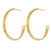 PVD Coated Real Gold Plated 18K Gold Geometric 304 Stainless Steel Fashion Waterproof Non Tarnish Earrings